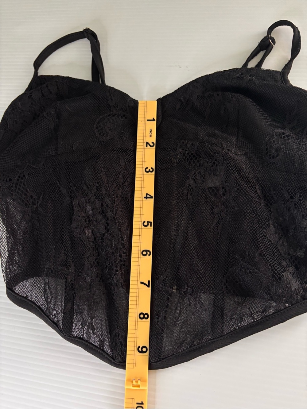 Princess Polly Black Lace Corset OS Goth Glam - Picture 12 of 13